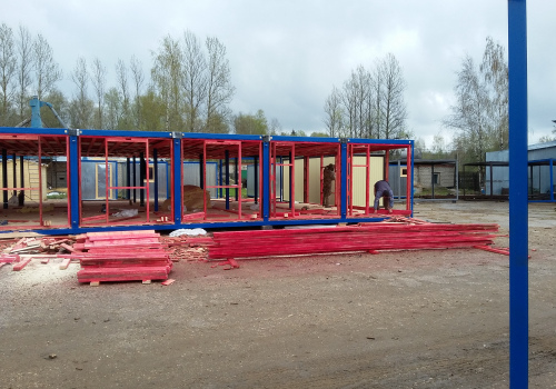 Покраска деревянных конструкций, бытовок и хозблоков